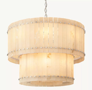 San Marcus Alabaster Luxury Chandelier and Sconce - Oasislives