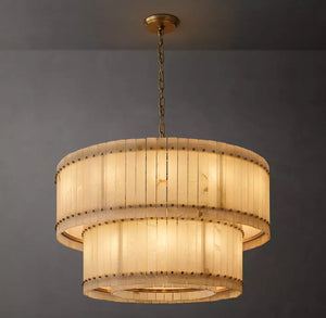 San Marcus Alabaster Luxury Chandelier and Sconce - Oasislives