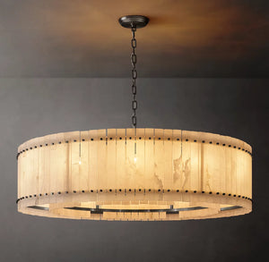 San Marcus Alabaster Luxury Chandelier and Sconce - Oasislives