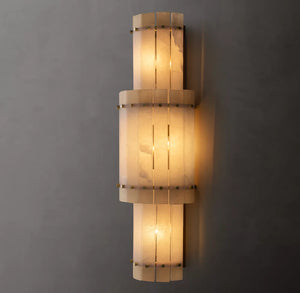 San Marcus Alabaster Luxury Chandelier and Sconce - Oasislives