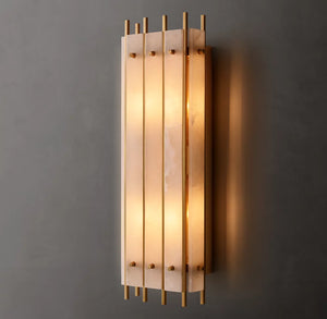 San Marcus Alabaster Luxury Chandelier and Sconce - Oasislives