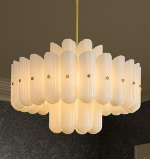 Lorna LED Double Tier Chandelier 25" 35" 46" - Oasislives