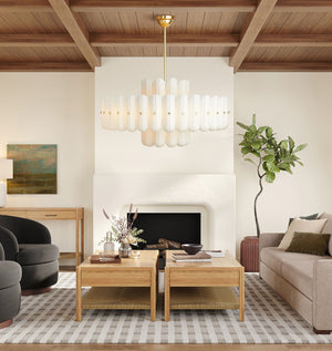 Lorna LED Double Tier Chandelier 25" 35" 46" - Oasislives