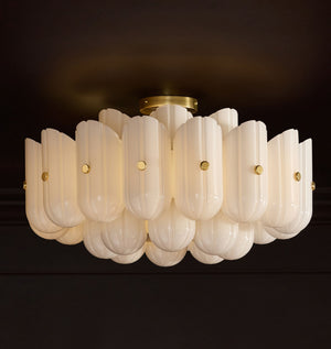 Lorna LED Double Tier Flush Mount 25" - Oasislives