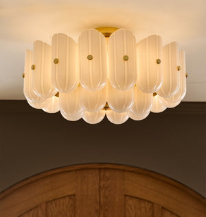 Lorna LED Double Tier Flush Mount 25" - Oasislives