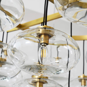 Cabrlet Oval Spherical Glass Luxury Chandelier - Oasislives