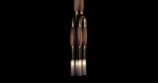 Horsehair Lighting Collection – Elegant Natural Fiber Lamps