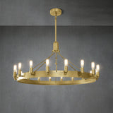 Dania Series Luxury Vintage Filament Round Chandelier, Classic Chandelier Lighting Fixture