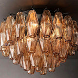 Chiara Smoke Glass Flushmount