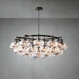 Cabrette Clear Glass Round Chandelier 60"
