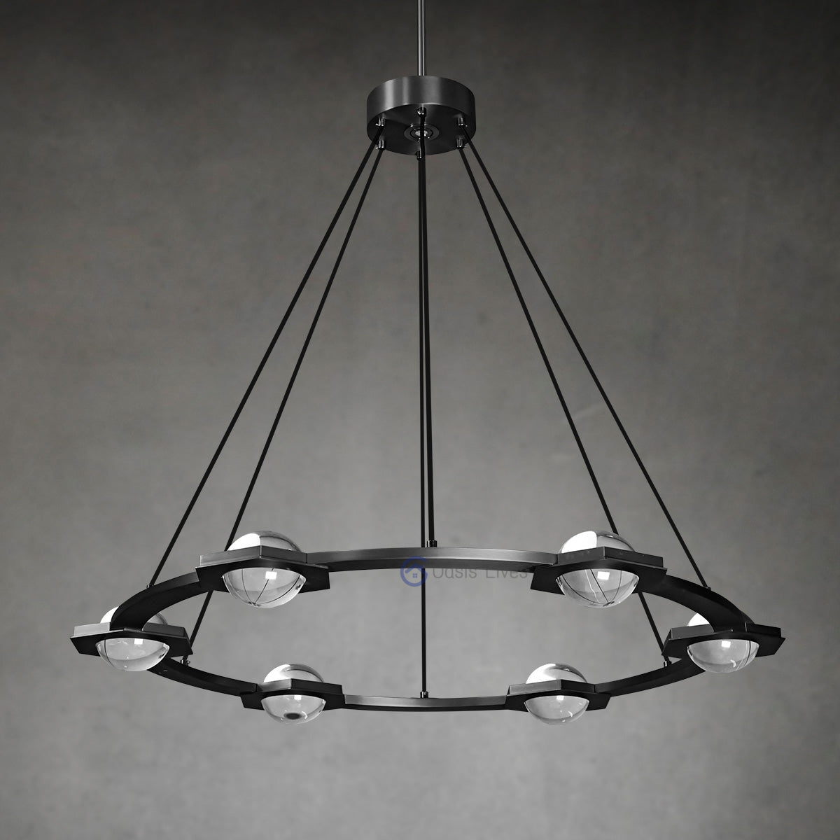 Eclant Crystal Ball Round Chandelier 48"