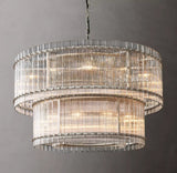 San Marc Handmade Glass 2-Tier Round Chandelier 48"