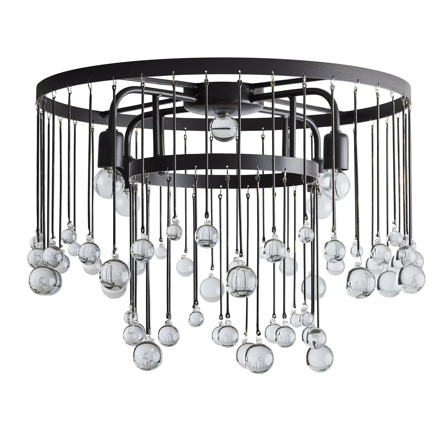 Aubrey Crystal Ball Flushmount - Oasislives