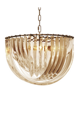 Lucite Loop Chandelier L