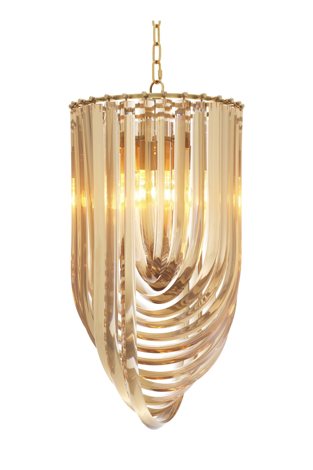 Lucite Loop Chandelier S