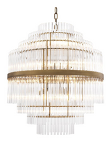 Glass Layered Chandelier | Eichholtz East