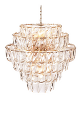Glass Layered Chandelier L