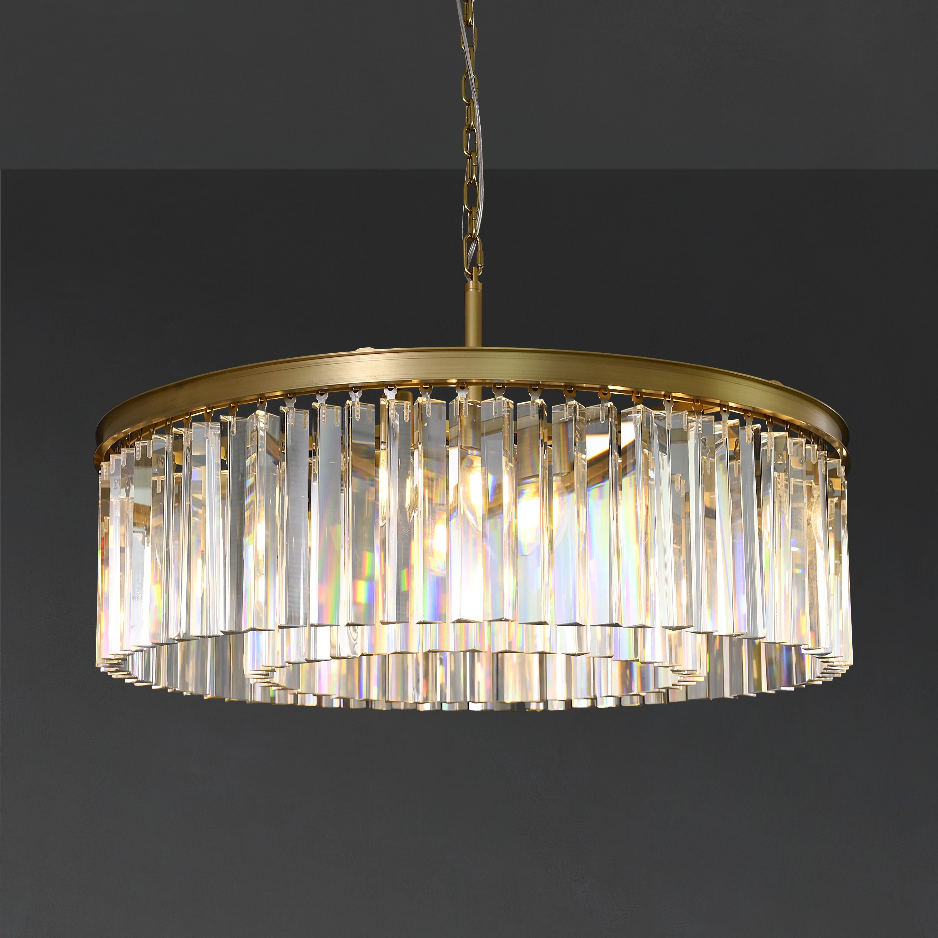 Leland Round Chandelier - Oasislives
