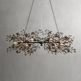 Fiore Colored Oval Chandelier 62" 74"