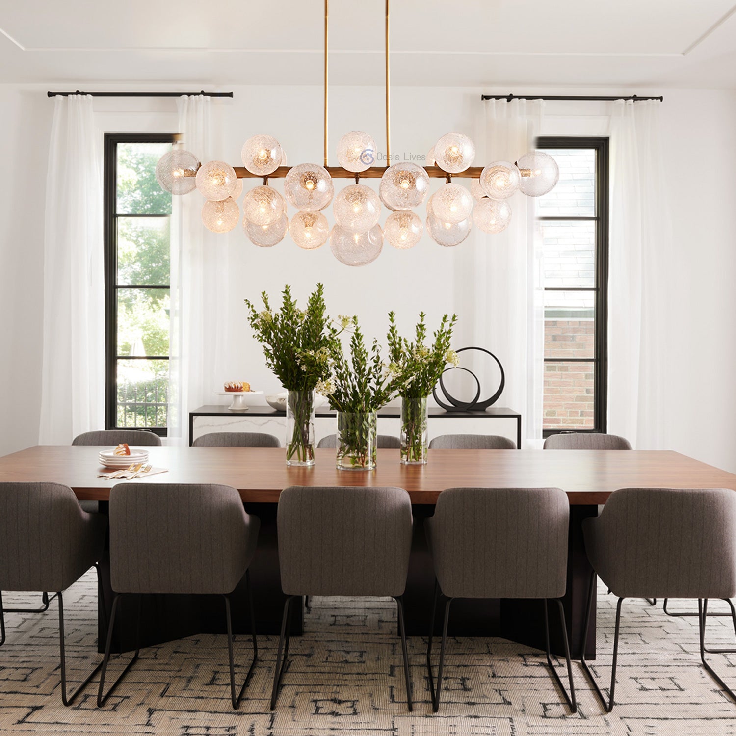 Maya Bubble Linear Chandelier