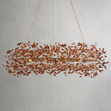 Fiore Colored Oval Chandelier 62" 74"