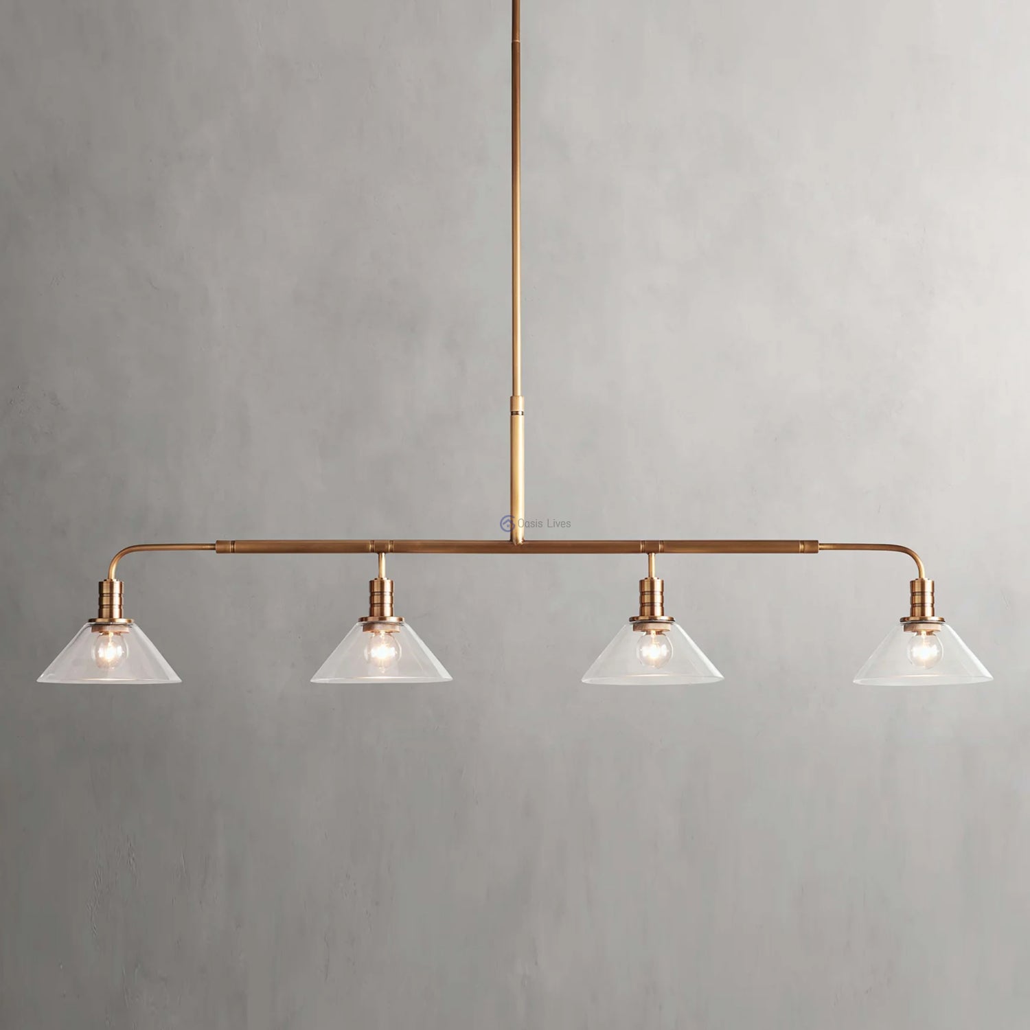 Theriond Cone Cluster Linear Chandelier