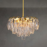 Modern Evelyn Glass Round Chandelier 17"