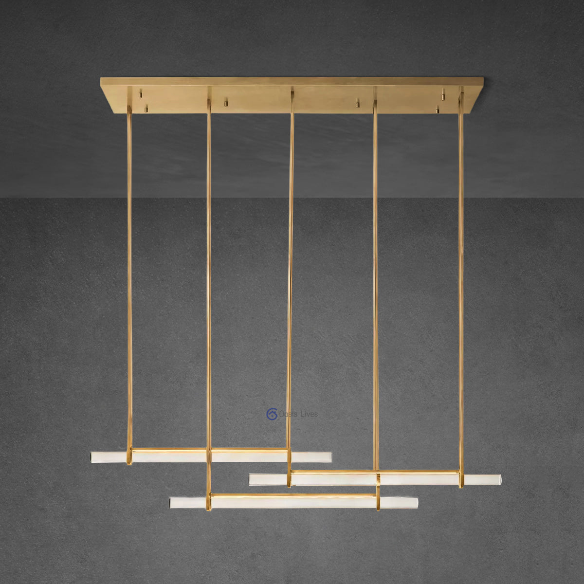 Audubon Triple Bar Linear Chandelier