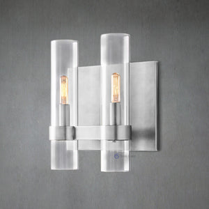 Ravel Modern Fashion Glass Double Sconce - Oasislives