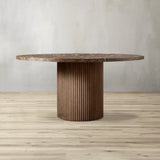 Byron Emperador Round Dining Table