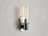 Harlin Sconce in Clear Nickel