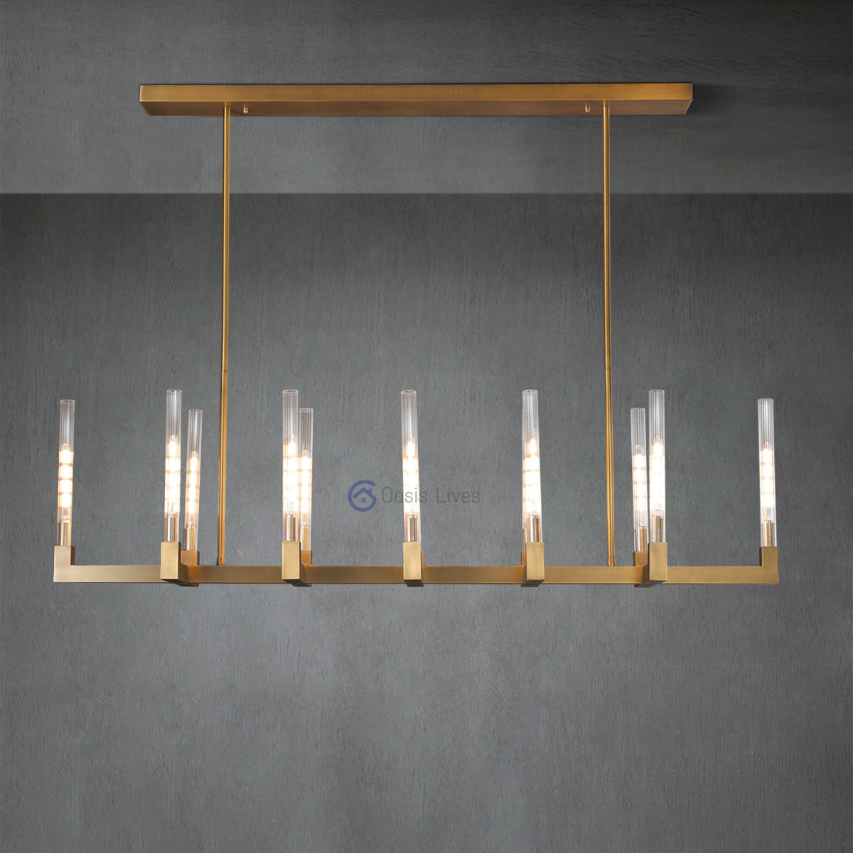 Cannele Linear Chandelier 67"