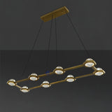 Eclant Crystal Ball Rectangular Chandelier 54"