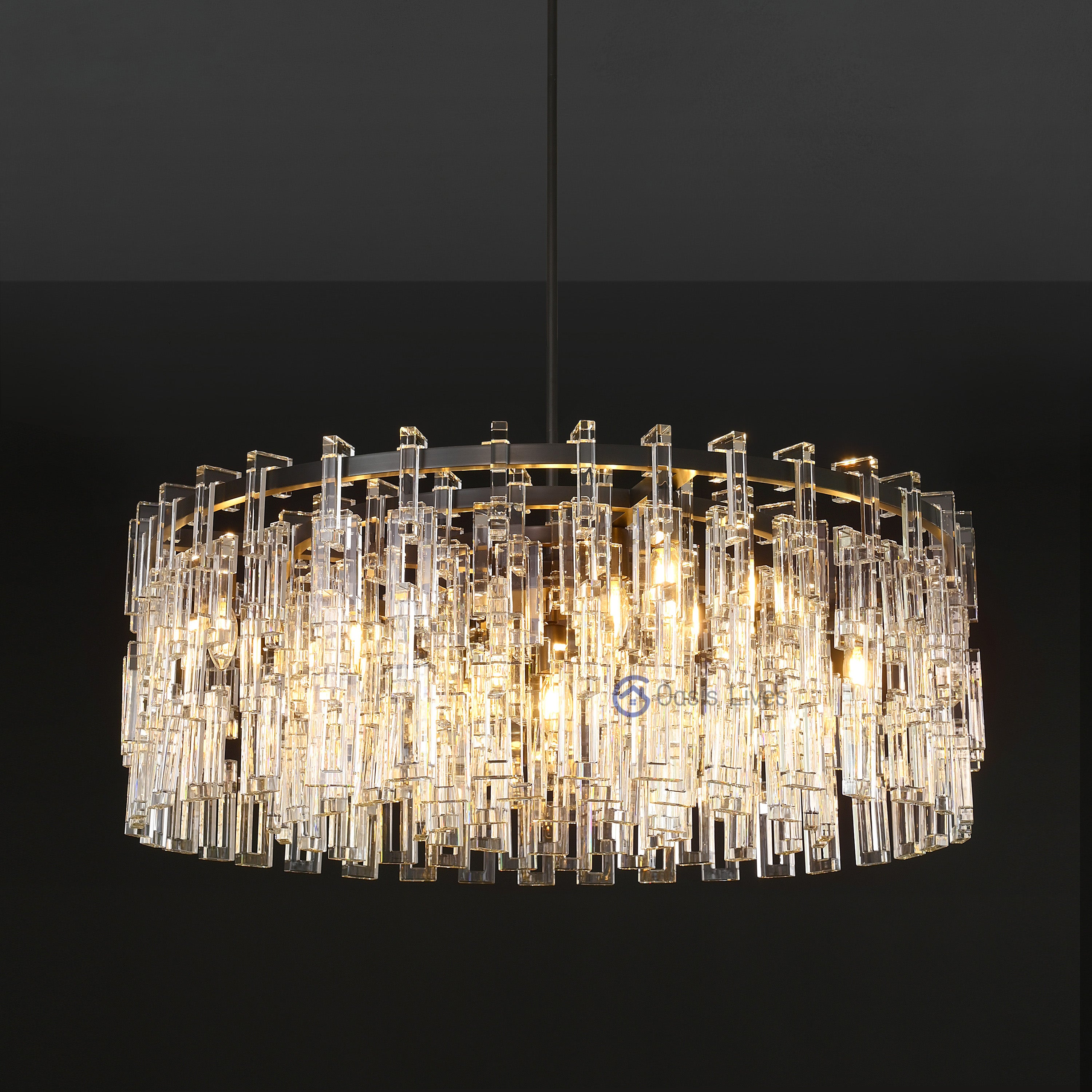 Marin Crystal Round Chandelier 36"