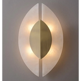 Alabaster Wall Sconce "Shield"
