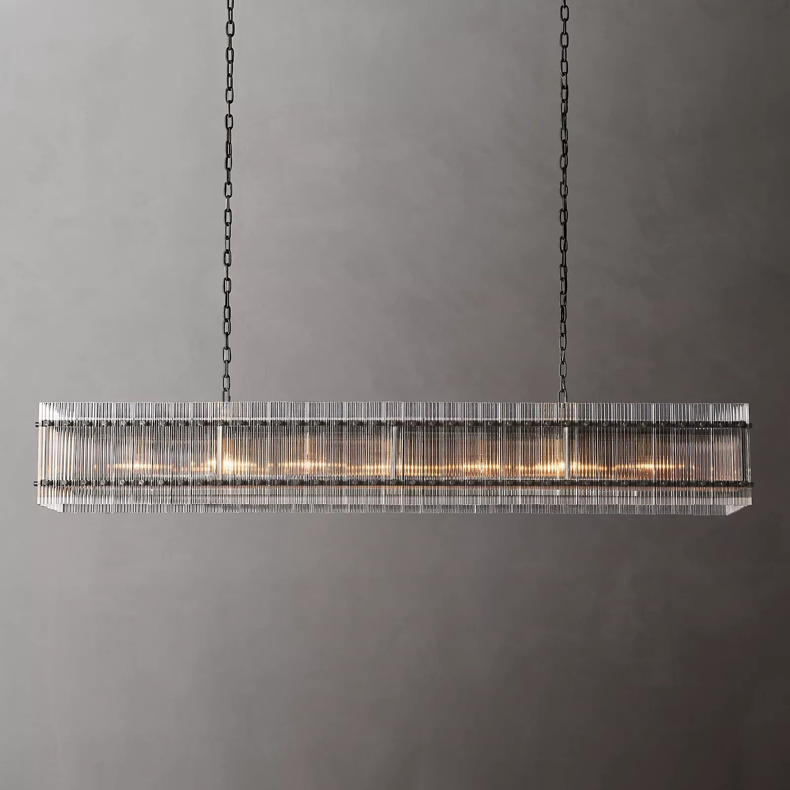 San Marc Handmade Glass Rectangle Chandelier 72"