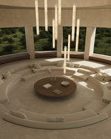 Vertical Roller Alabaster Pendant Light