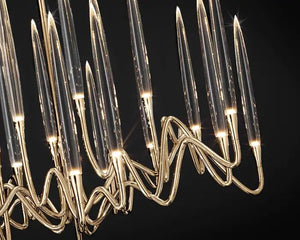 Pezzo Crystal Round Chandelier D33'' 59''  40''