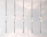 Pezzo Crystal Linear Chandelier 51" 59"