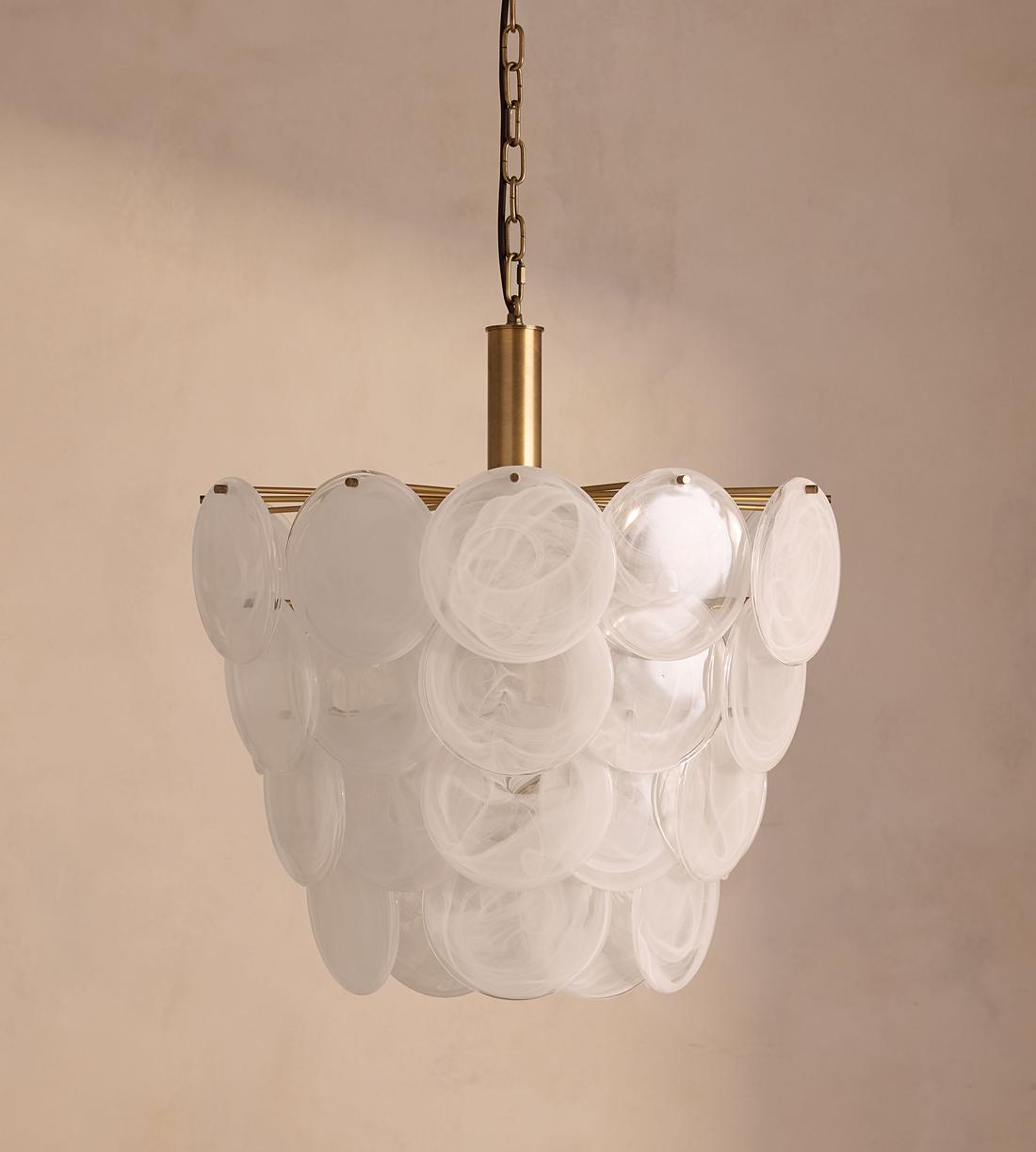 Elba Glass Chandelier 21.7"W