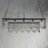 Aubrey Crystal Ball  Rectangular Chandelier 47" 60" - Oasislives