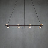 Eclant Crystal Ball Rectangular Chandelier 54"