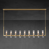 Ravel Modern Fashion Glass Linear Chandelier 71''