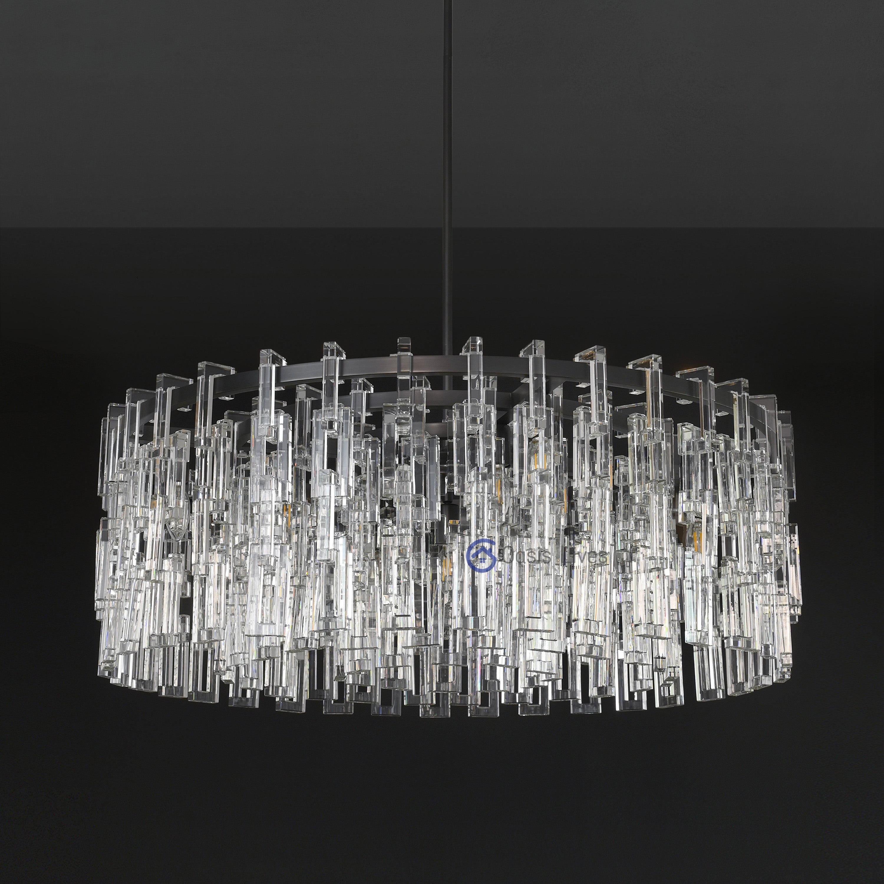 Marin Crystal Round Chandelier 36"