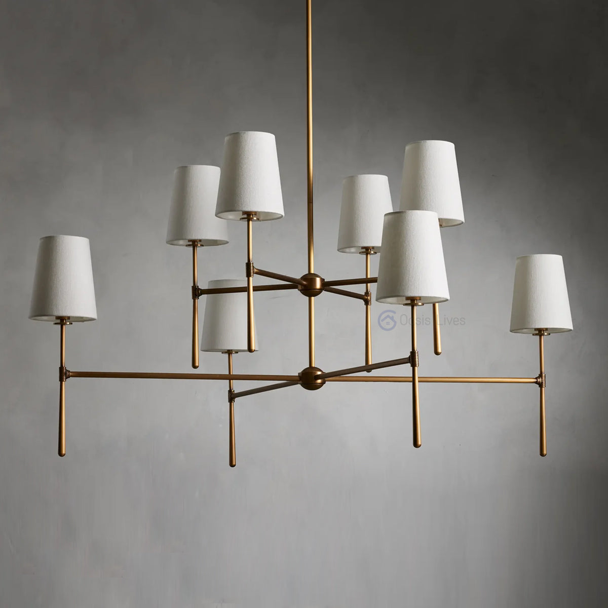 Ehodes 2-Tier Round Chandelier - Oasislives