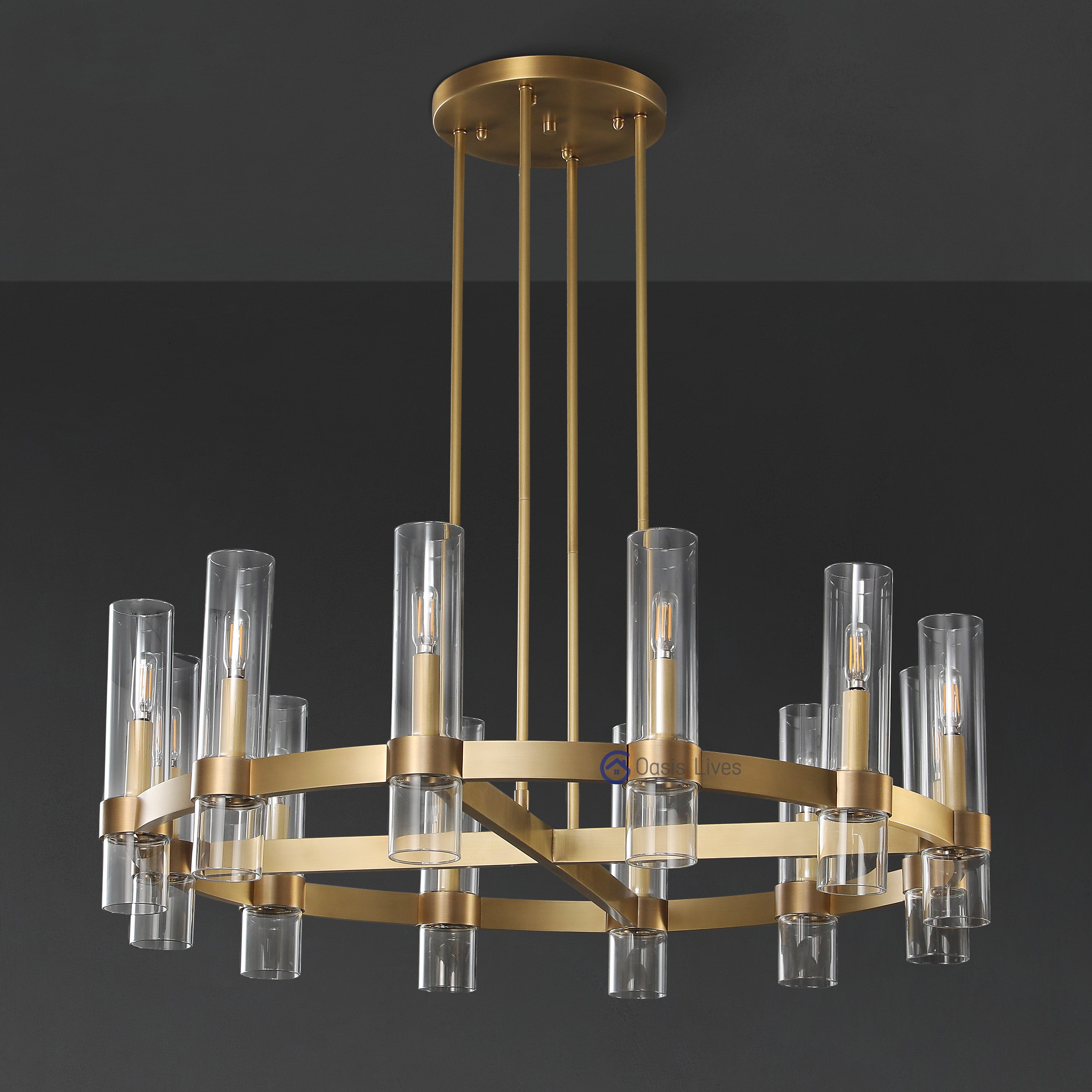 Ravel Glass Chandelier & Pendant