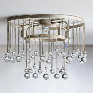 Aubrey Crystal Ball Flushmount - Oasislives