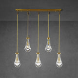Raindrop Rectangular Chandelier 36"(Rod)