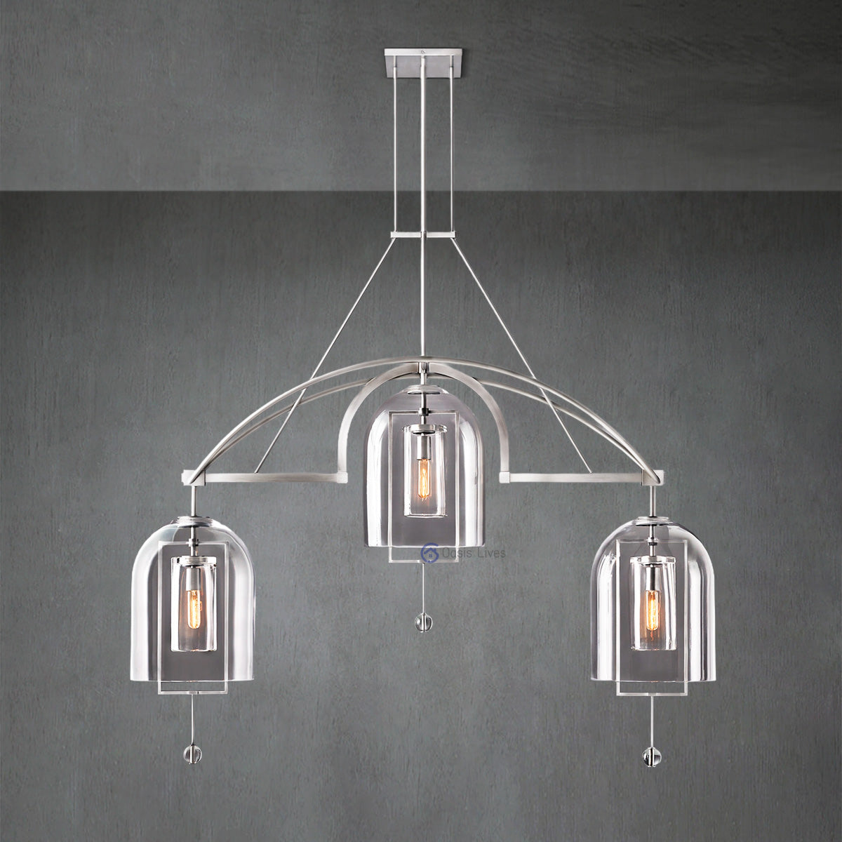 Fulcrum Round Grand Chandelier 61"