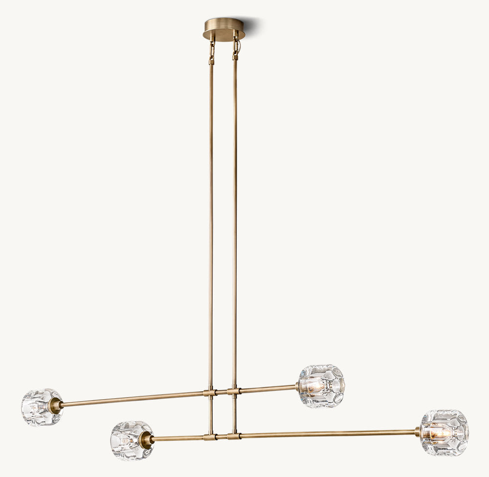 Demarety Mobile Linear Chandelier 72"